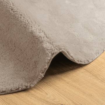 Rug HUARTE Short Pile Soft & Washable Sand Ø 120 cm