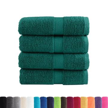 Premium Soap Towels SOLUND - 4 pcs Green 30x30 cm 600 gsm