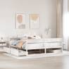  Bed Frame without Mattress White 180x200 cm Super King Solid Wood Pine Colour white Size 180 x 200 cm 