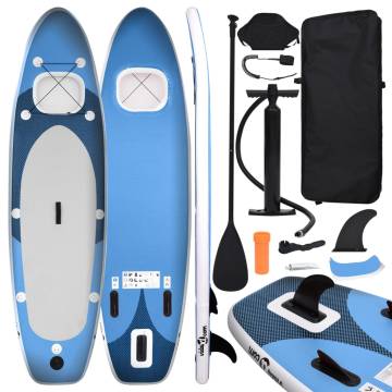 Inflatable Stand Up Paddle Board Set - Sea Blue | 360x81x10 cm