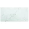  Table Top White 100x50 cm 6mm Tempered Glass with Marble Design Colour white Size 100 x 50 cm Quantity in Package 1 