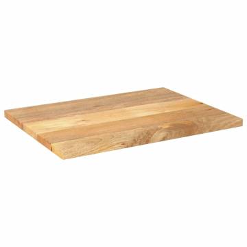 Solid Mango Wood Table Top 70x50x2.5 cm - Rustic & Stylish