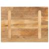 Solid Mango Wood Table Top 70x50x2.5 cm - Rustic & Stylish