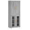 Highboard Grey Sonoma - Stylish Engineered Wood Storage Unit