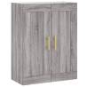 Highboard Grey Sonoma - Stylish Engineered Wood Storage Unit