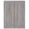 Highboard Grey Sonoma - Stylish Engineered Wood Storage Unit