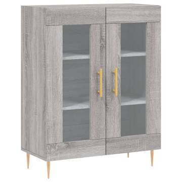 Highboard Grey Sonoma - Stylish Engineered Wood Storage Unit