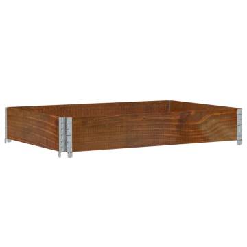 Pallet Collar Brown 120x80 cm - Solid Pine Wood Storage Solution