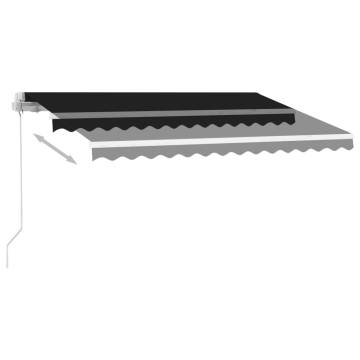 Freestanding Manual Retractable Awning 300x250 cm - Anthracite