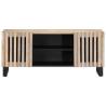 TV Cabinet White 105x34x46 cm - Solid Mango Wood | HipoMarket