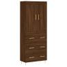 Elegant Highboard Brown Oak - Stylish Storage Solution