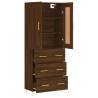 Elegant Highboard Brown Oak - Stylish Storage Solution