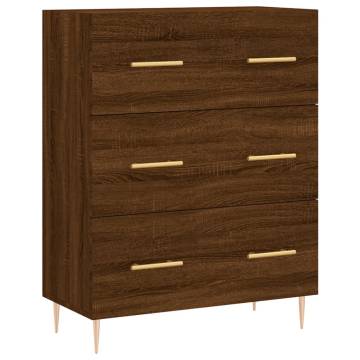 Elegant Highboard Brown Oak - Stylish Storage Solution