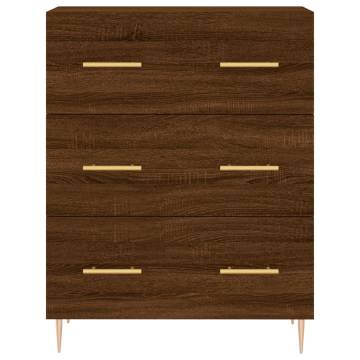 Elegant Highboard Brown Oak - Stylish Storage Solution