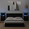 Bed Headboard with Cabinets - Black 160 cm Engineered Wood