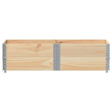 Pallet Collars 2 pcs 150x50 cm Solid Wood Pine - Hipomarket