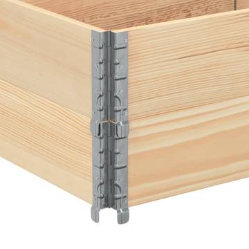 Pallet Collars 2 pcs 150x50 cm Solid Wood Pine - Hipomarket