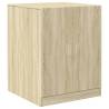 Washing Machine Cabinets 2 pcs - Sonoma Oak Engineered Wood