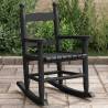  Rocking Chair for Children Black Solid Wood Poplar Colour black Quantity in Package 1 