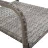 Garden Dining Chairs 4 pcs Stackable Grey Poly Rattan