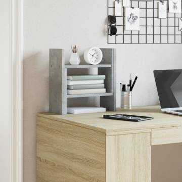 Concrete Grey Desk Organiser - Stylish & Durable Storage| HipoMarket