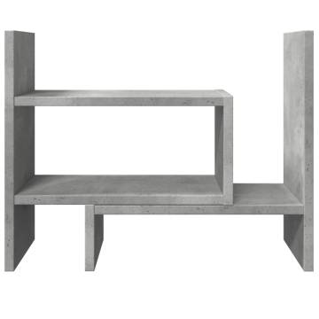 Concrete Grey Desk Organiser - Stylish & Durable Storage