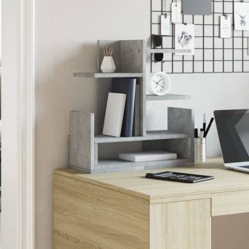 Concrete Grey Desk Organiser - Modern & Compact | HipoMarket