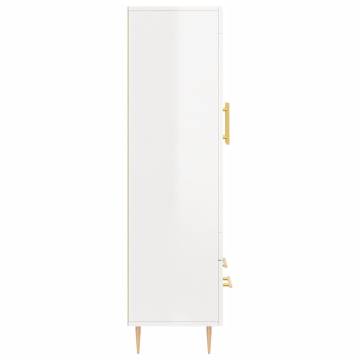 Highboard High Gloss White - Modern Storage Solution | HipoMarket