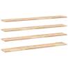 Floating Shelves 4 pcs - Untreated Solid Wood Acacia - HIPOMarket