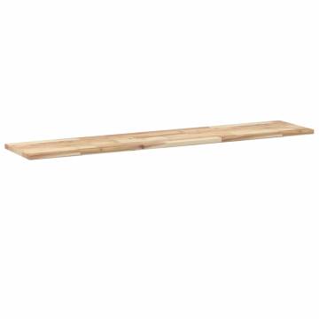 2 pcs Floating Shelves - Untreated Solid Acacia Wood - 160x30 cm