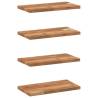 Floating Shelves 4 pcs | Solid Acacia Wood | Stylish Storage