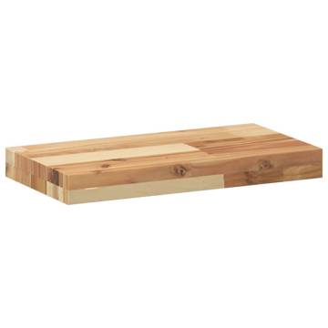 Floating Shelf 40x20x4 cm - Solid Acacia Wood Storage