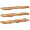 Floating Shelves - 3pcs Solid Wood Acacia | HipoMarket