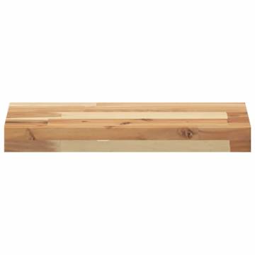 Rectangular Solid Wood Acacia Table Top - 40x20x4 cm