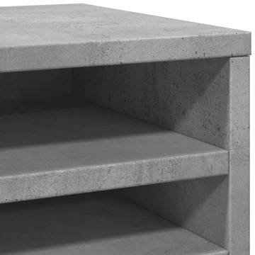 Desk Organiser Concrete Grey - Stylish & Durable Storage Solution