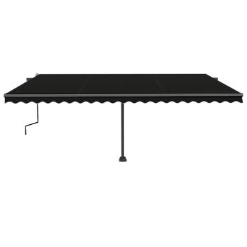 Freestanding Manual Retractable Awning 500x350 cm - Anthracite