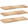 Stylish Floating Shelves - 3 pcs Solid Acacia Wood 80x30 cm