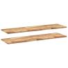 Floating Shelves 2 pcs - Solid Acacia Wood | HipoMarket