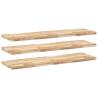 Floating Shelves 3 pcs - Untreated Solid Wood Acacia - HipoMarket