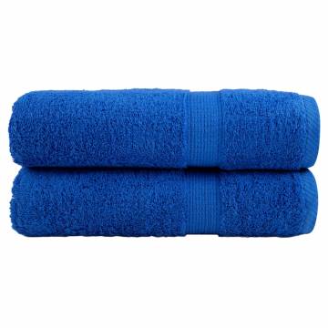 Premium Bath Towels SOLUND 2pcs Blue 100x150cm 600gsm | HipoMarket