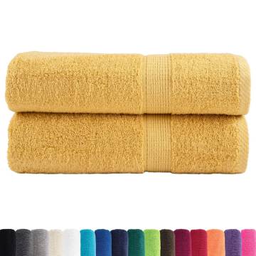 Premium Hand Towels SOLUND 2pcs Gold - 50x100cm