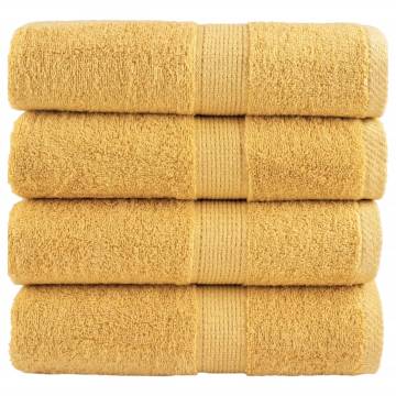 Premium Soap Towels SOLUND 4pcs Gold - 30x30cm 600gsm