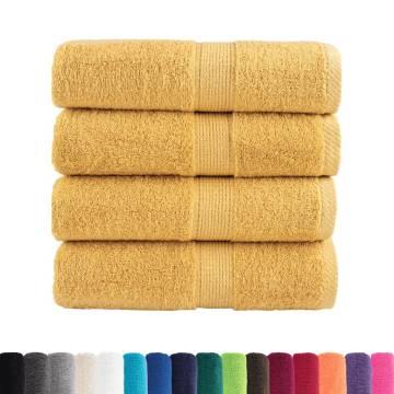 Premium Soap Towels SOLUND 4pcs Gold - 30x30cm 600gsm