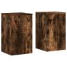 Smoked Oak Plant Stands - Set of 2 | 30x30x50 cm