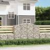 Arched Gabion Baskets 8 pcs 200x50x140/160 cm Galvanised Iron Size 200 x 50 x 140/160 cm Quantity in Package 8 