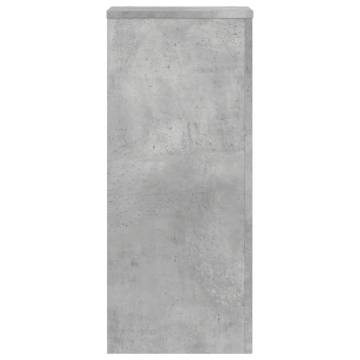 Concrete Grey Plant Stands - 2 pcs | 30x30x70 cm | Durable Design