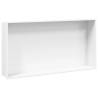 Shower Niche Matt White 62x32x9 cm - Durable Stainless Steel