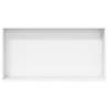 Shower Niche Matt White 62x32x9 cm - Durable Stainless Steel