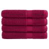 Premium SOLUND Towels - 4pcs Bordeaux 100x200cm | Hipomarket