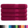 Premium SOLUND Towels - 4pcs Bordeaux 100x200cm | Hipomarket